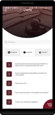 Juris android App screenshot 2